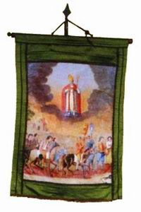 Drapeau, emblème de la Saint-Eloi de Château-Gombert